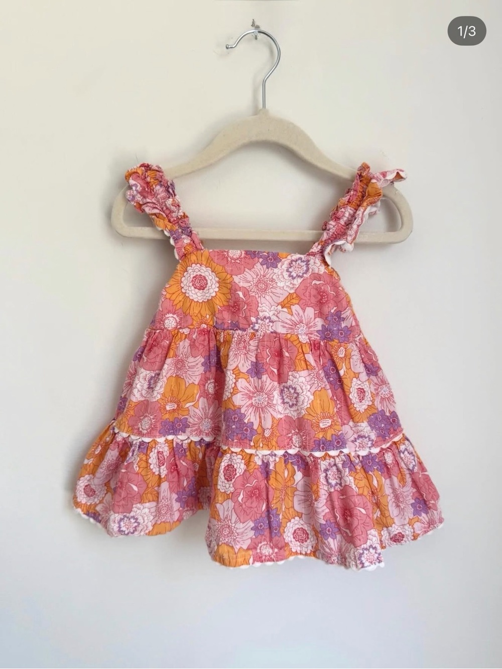 Haute Hippie Retro Tiered Floral Tank/Dress (Size 2T)